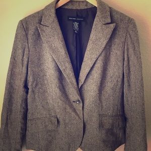 New York & Company brown shimmer blazer